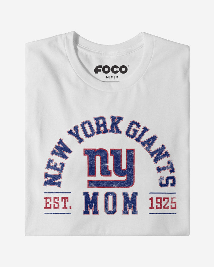 New York Giants Mom Arched T-Shirt FOCO - FOCO.com