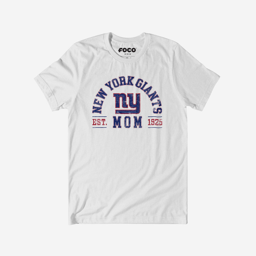 New York Giants Mom Arched T-Shirt FOCO S - FOCO.com