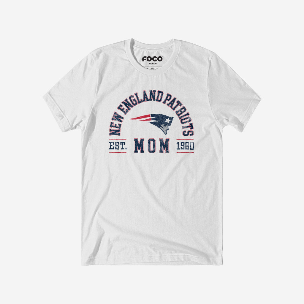 New England Patriots Mom Arched T-Shirt FOCO S - FOCO.com