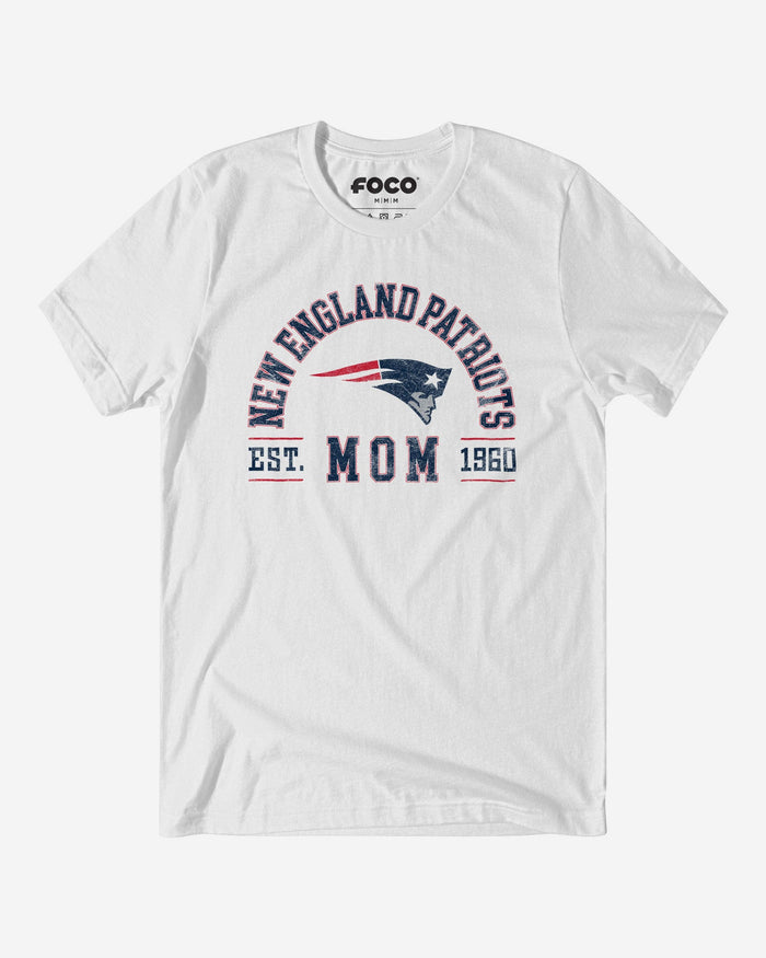 New England Patriots Mom Arched T-Shirt FOCO S - FOCO.com
