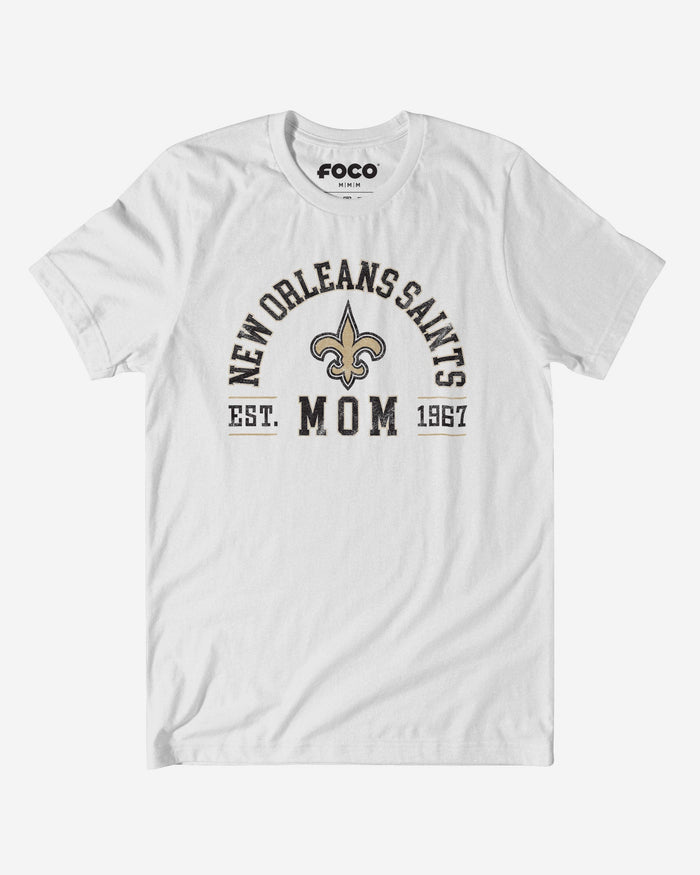 New Orleans Saints Mom Arched T-Shirt FOCO S - FOCO.com
