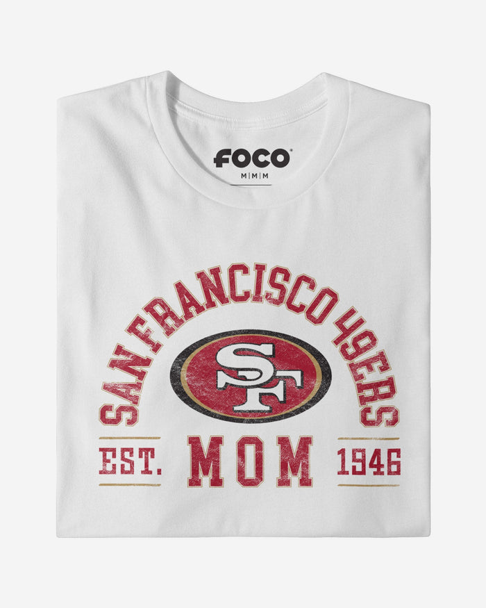 San Francisco 49ers Mom Arched T-Shirt FOCO - FOCO.com