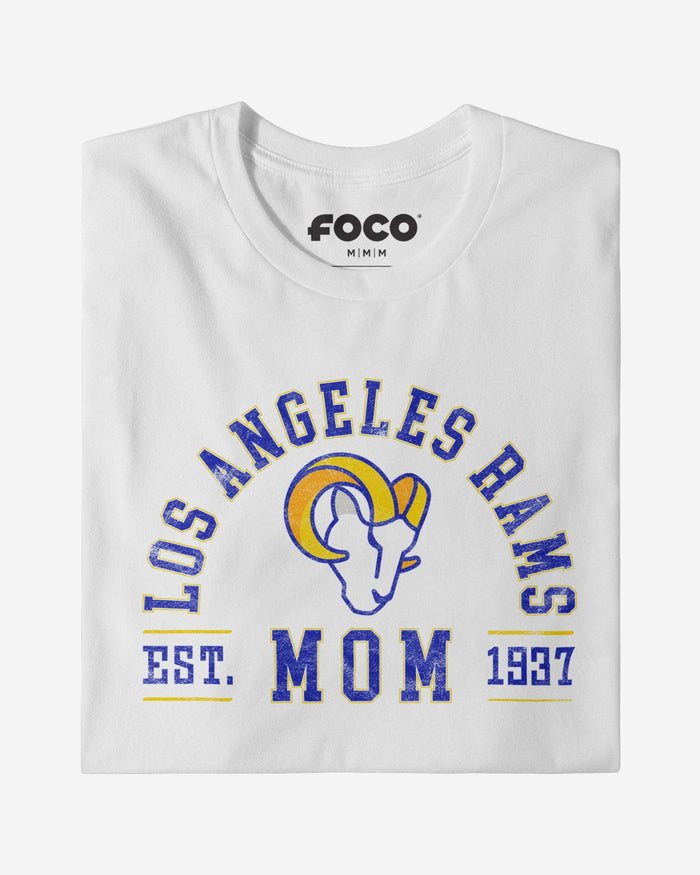 Los Angeles Rams Mom Arched T-Shirt FOCO - FOCO.com
