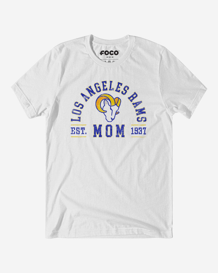 Los Angeles Rams Mom Arched T-Shirt FOCO S - FOCO.com