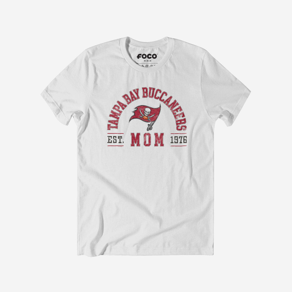 Tampa Bay Buccaneers Mom Arched T-Shirt FOCO S - FOCO.com