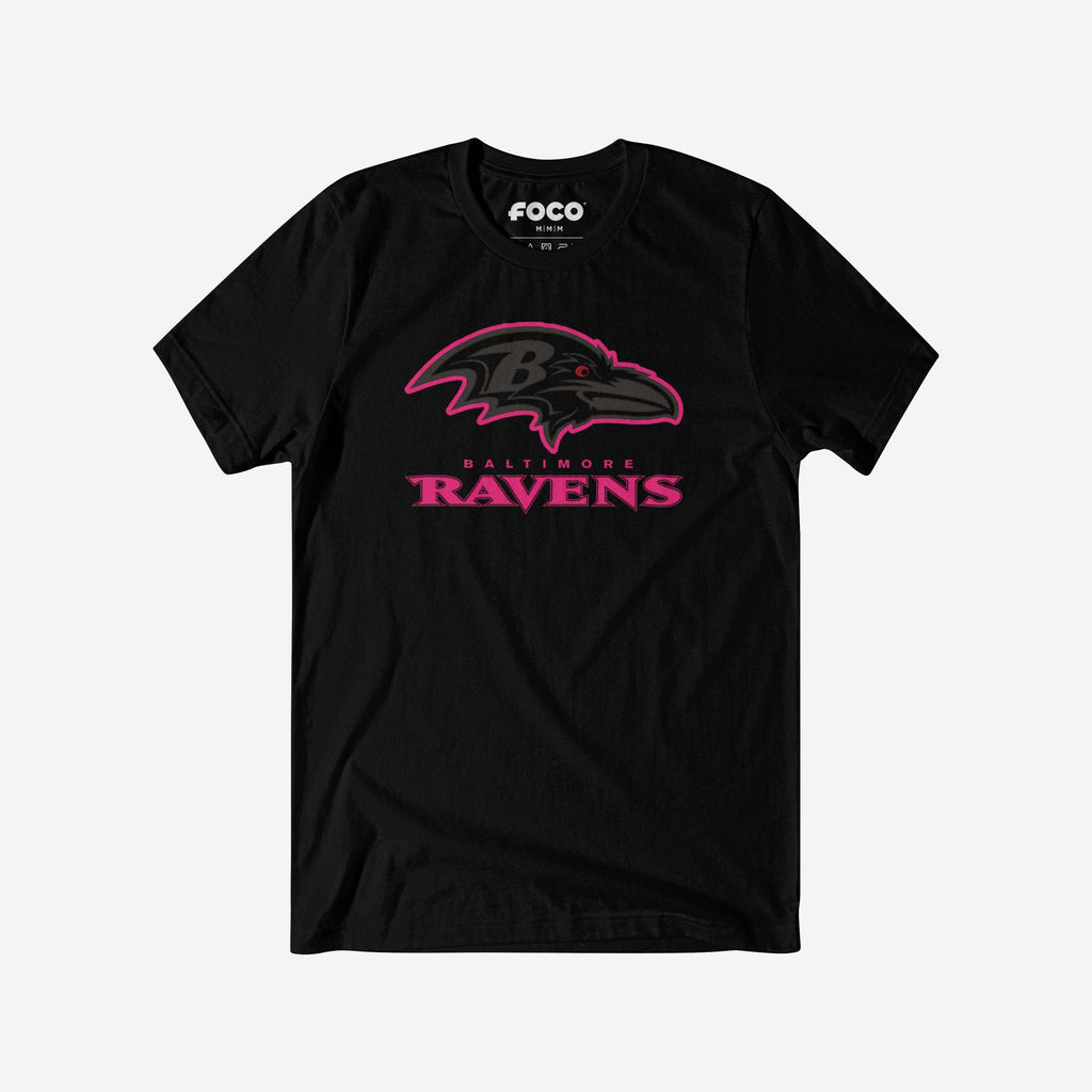 Baltimore Ravens Highlight Reel T-Shirt FOCO Black/Neon Pink S - FOCO.com
