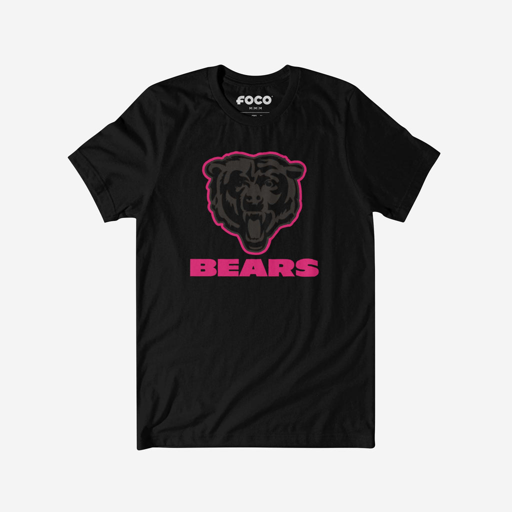 Chicago Bears Highlight Reel T-Shirt FOCO Black/Neon Pink S - FOCO.com