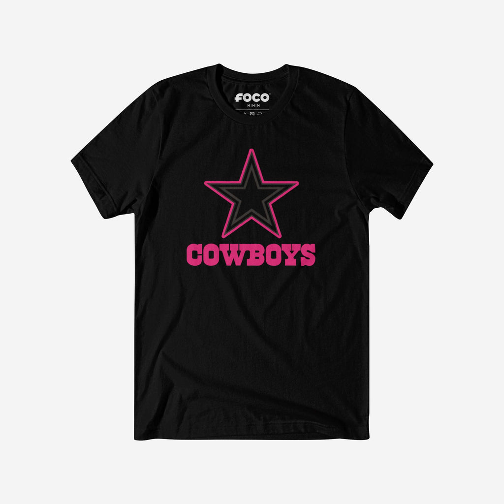 Dallas Cowboys Highlight Reel T-Shirt FOCO Black/Neon Pink S - FOCO.com