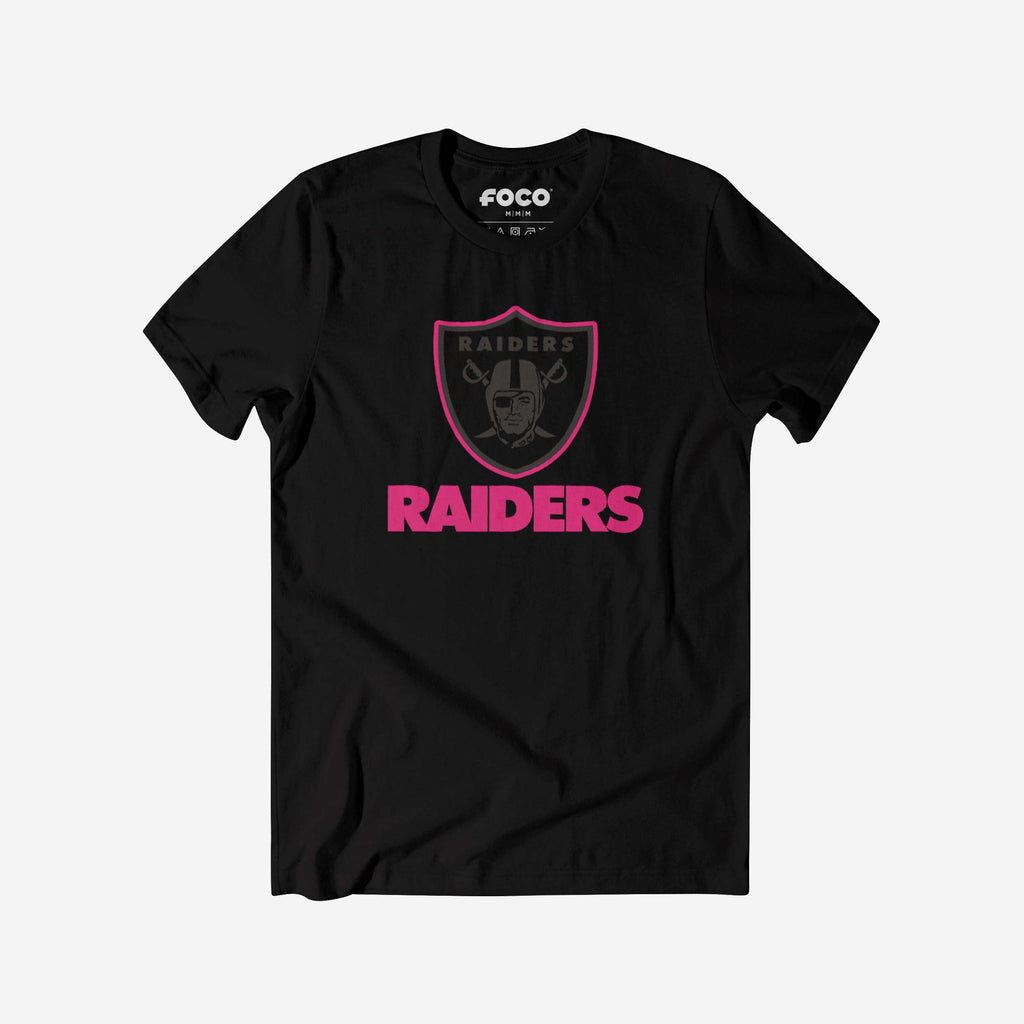 Las Vegas Raiders Highlight Reel T-Shirt FOCO Black/Neon Pink S - FOCO.com