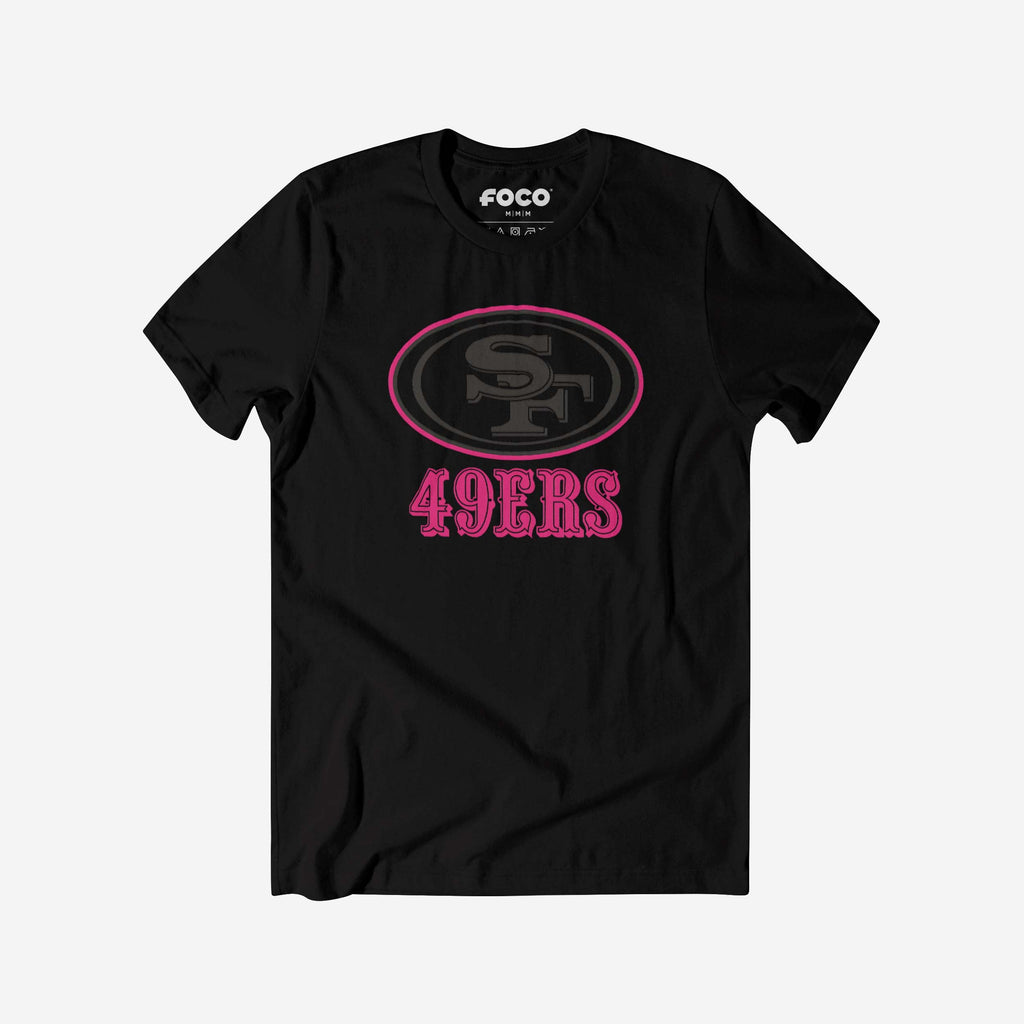 San Francisco 49ers Highlight Reel T-Shirt FOCO Black/Neon Pink S - FOCO.com