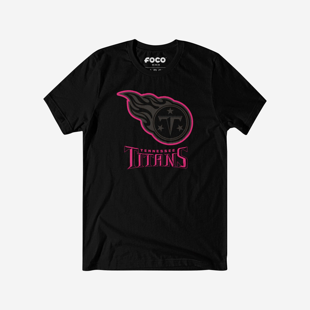 Tennessee Titans Highlight Reel T-Shirt FOCO Black/Neon Pink S - FOCO.com