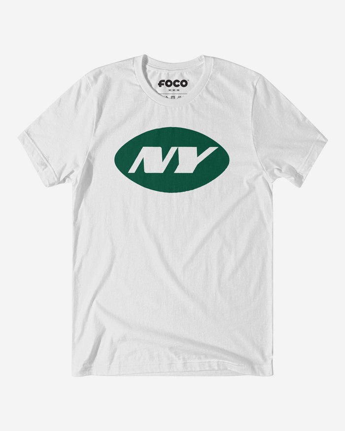 New York Jets Primary Logo T-Shirt FOCO White S - FOCO.com