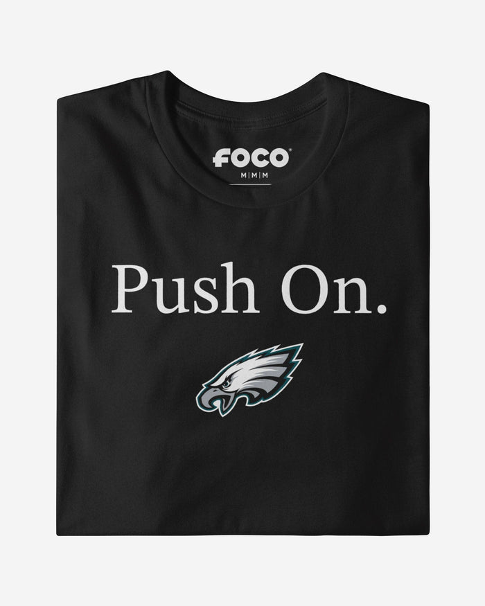 Philadelphia Eagles Push On T-Shirt FOCO Black S - FOCO.com