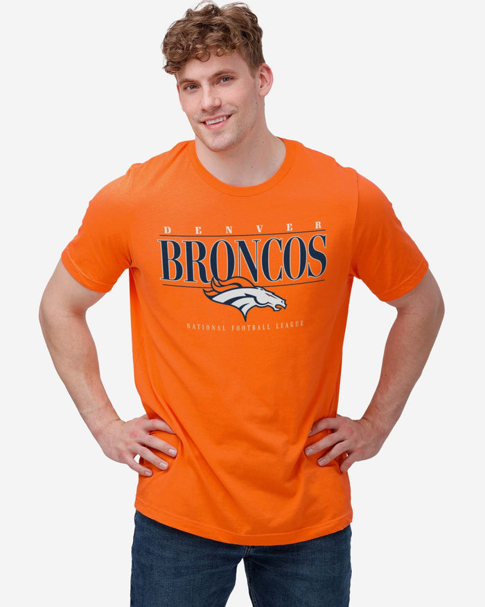 denver broncos dress shirt Denver Broncos Signature Bar T-Shirt, Mens Size: M