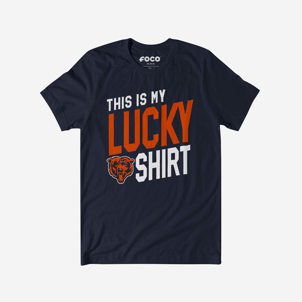 Chicago Bears This Is My Lucky T-Shirt FOCO S - FOCO.com