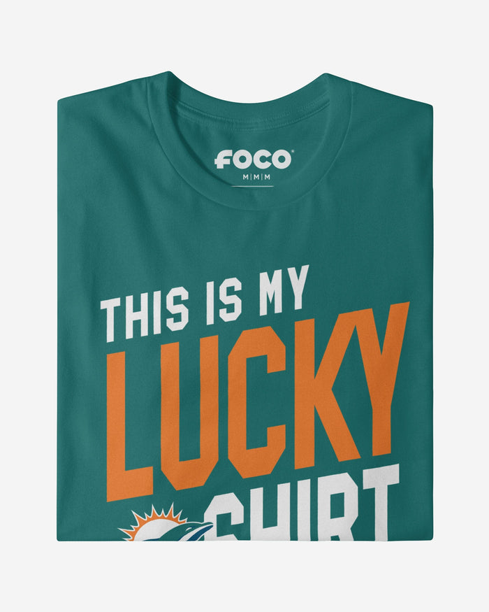 Miami Dolphins This Is My Lucky T-Shirt FOCO - FOCO.com