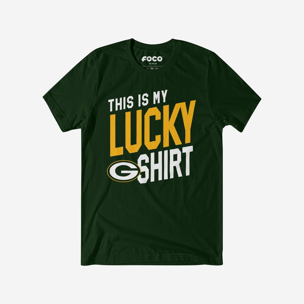 Green Bay Packers This Is My Lucky T-Shirt FOCO S - FOCO.com