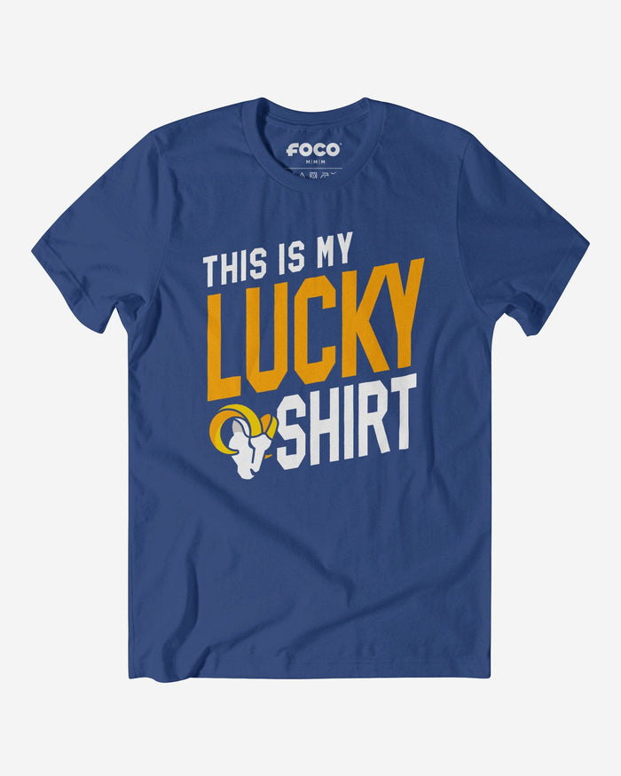 Los Angeles Rams This Is My Lucky T-Shirt FOCO S - FOCO.com