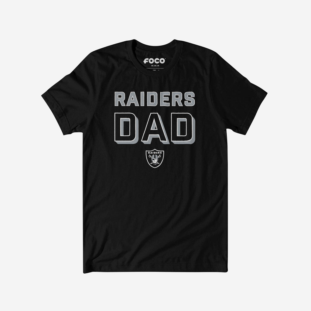Las Vegas Raiders Team Dad T-Shirt FOCO S - FOCO.com