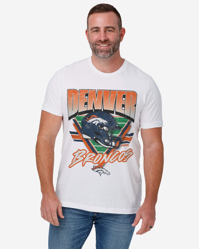 Denver Broncos Triangle Vintage T-Shirt FOCO - FOCO.com