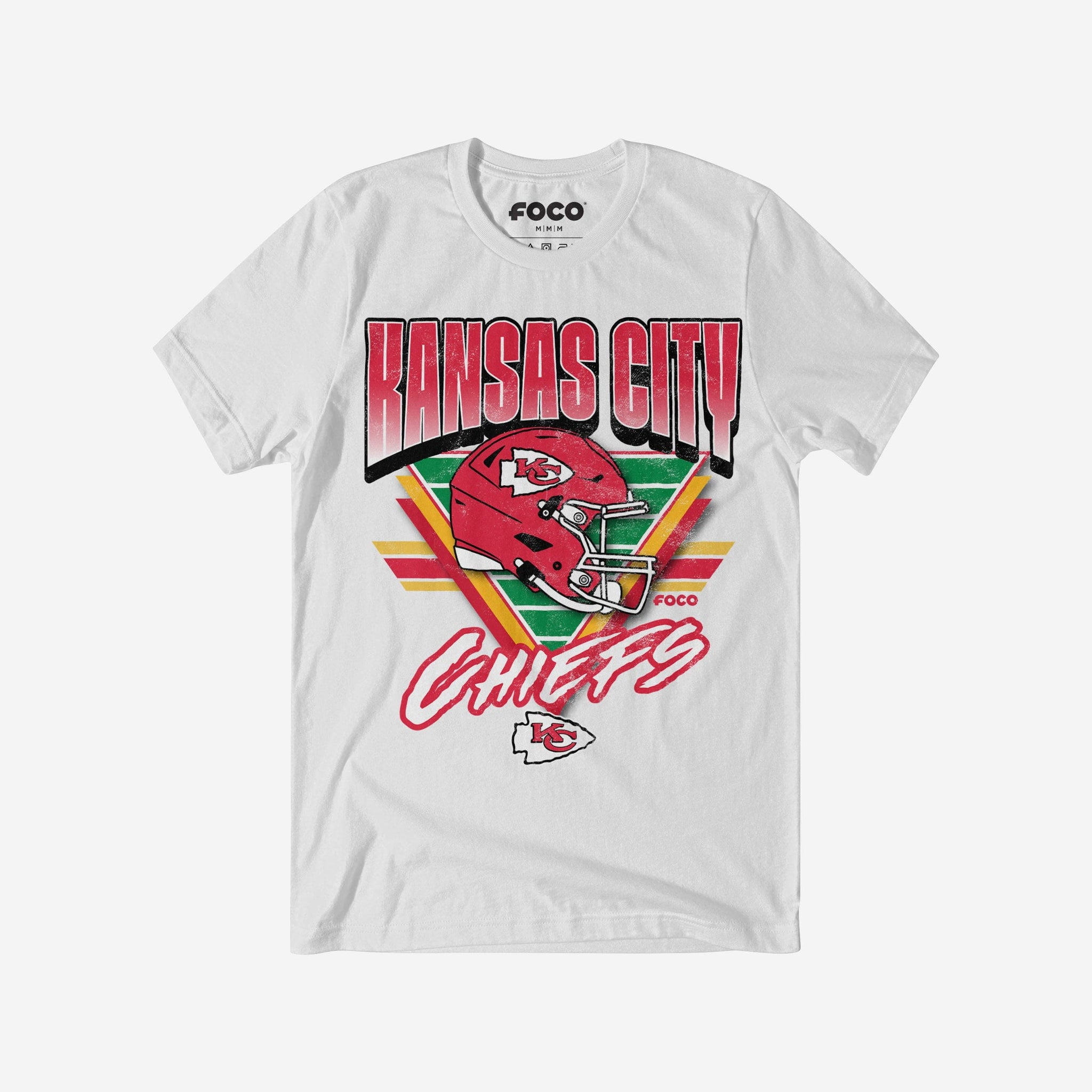 Kansas City Chiefs Triangle Vintage T-Shirt FOCO
