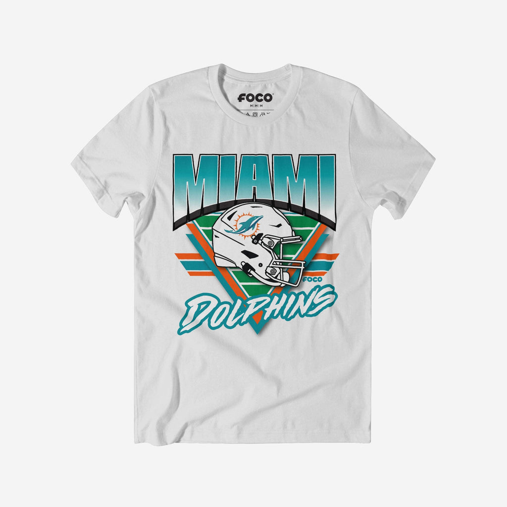 Miami Dolphins Triangle Vintage T-Shirt FOCO S - FOCO.com
