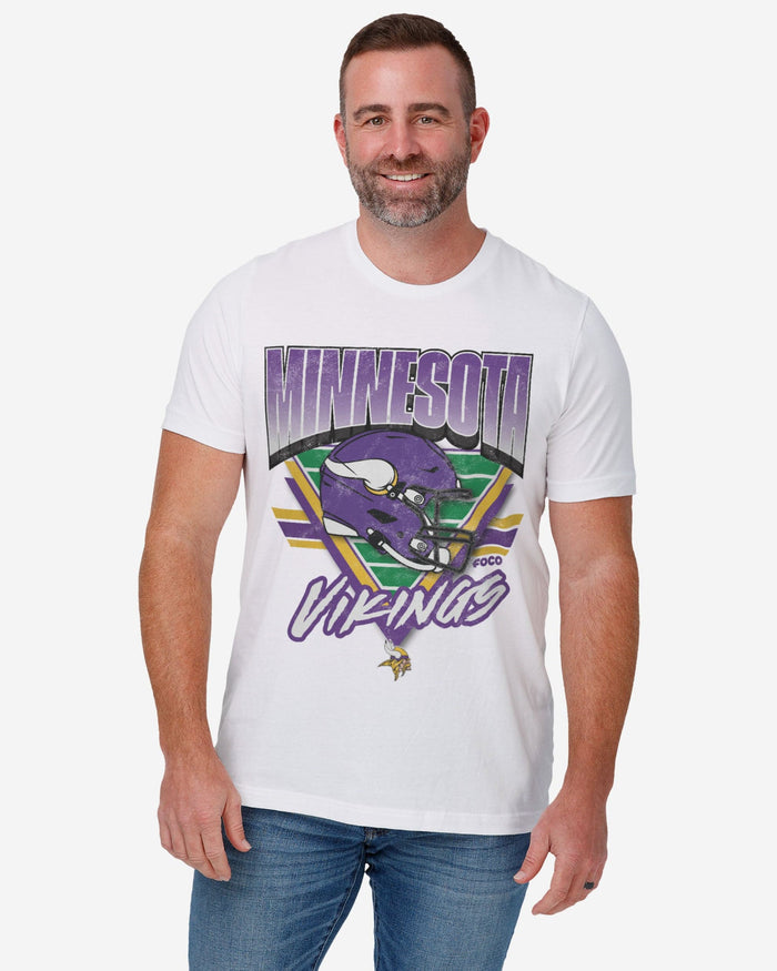Minnesota Vikings Triangle Vintage T-Shirt FOCO - FOCO.com