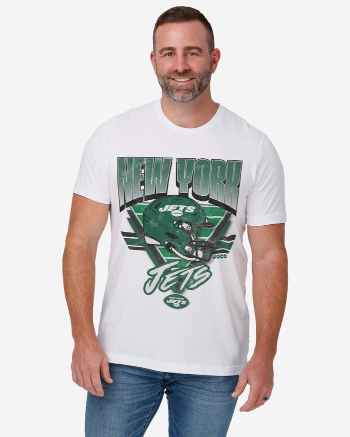 New York Jets Triangle Vintage T-Shirt FOCO - FOCO.com