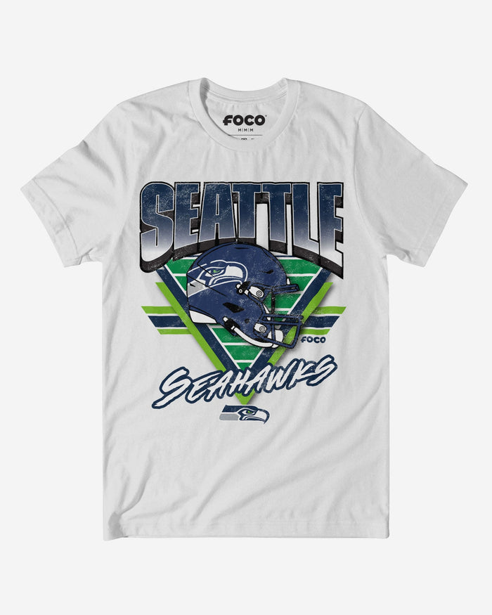 Seattle Seahawks Triangle Vintage T-Shirt FOCO S - FOCO.com