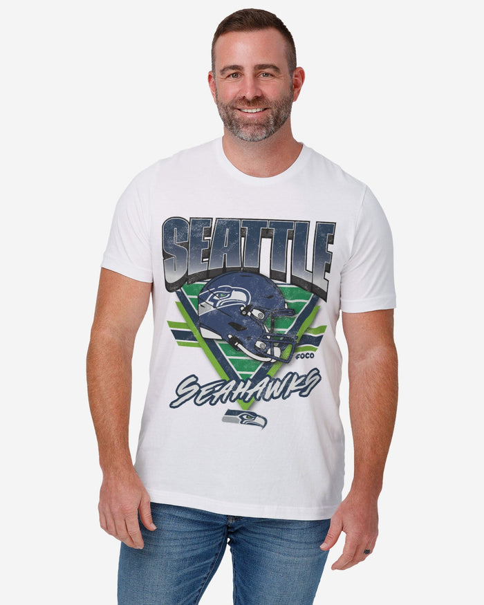 Seattle Seahawks Triangle Vintage T-Shirt FOCO - FOCO.com