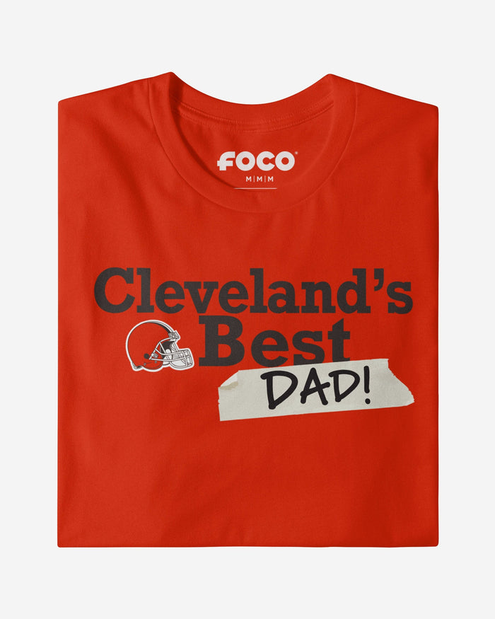 Cleveland Browns World's Best Dad T-Shirt FOCO S - FOCO.com