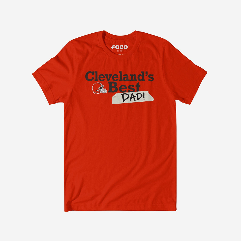 Cleveland Browns World's Best Dad T-Shirt FOCO S - FOCO.com