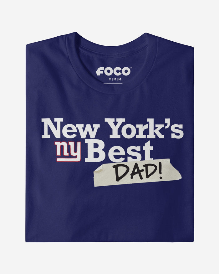 New York Giants World's Best Dad T-Shirt FOCO S - FOCO.com