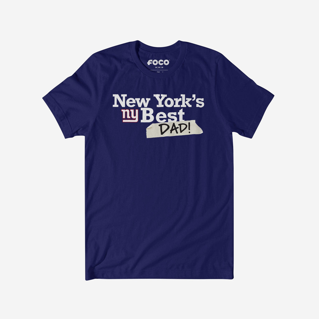New York Giants World's Best Dad T-Shirt FOCO S - FOCO.com
