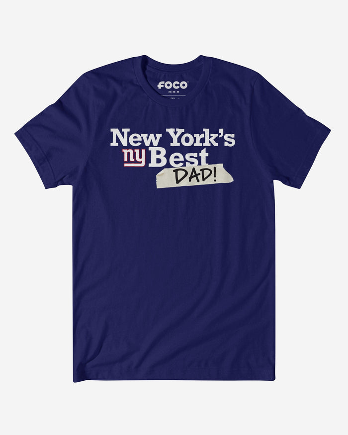 New York Giants World's Best Dad T-Shirt FOCO S - FOCO.com