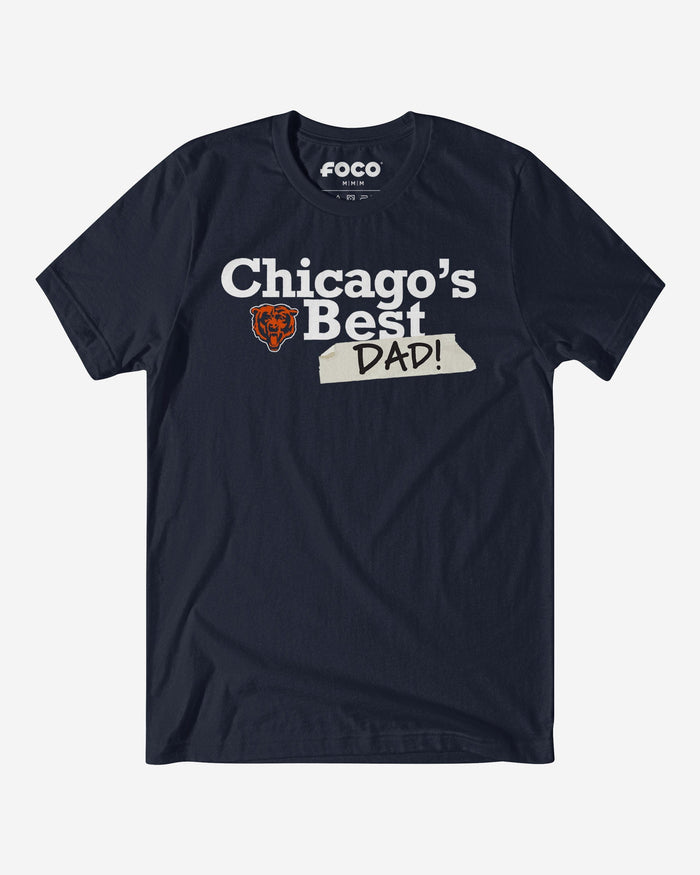 Chicago Bears World's Best Dad T-Shirt FOCO S - FOCO.com
