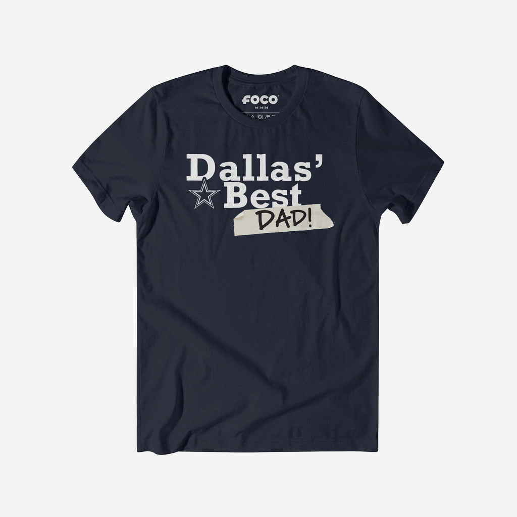 Dallas Cowboys World's Best Dad T-Shirt FOCO S - FOCO.com