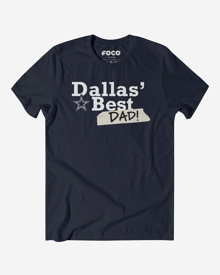 Dallas Cowboys World's Best Dad T-Shirt FOCO S - FOCO.com