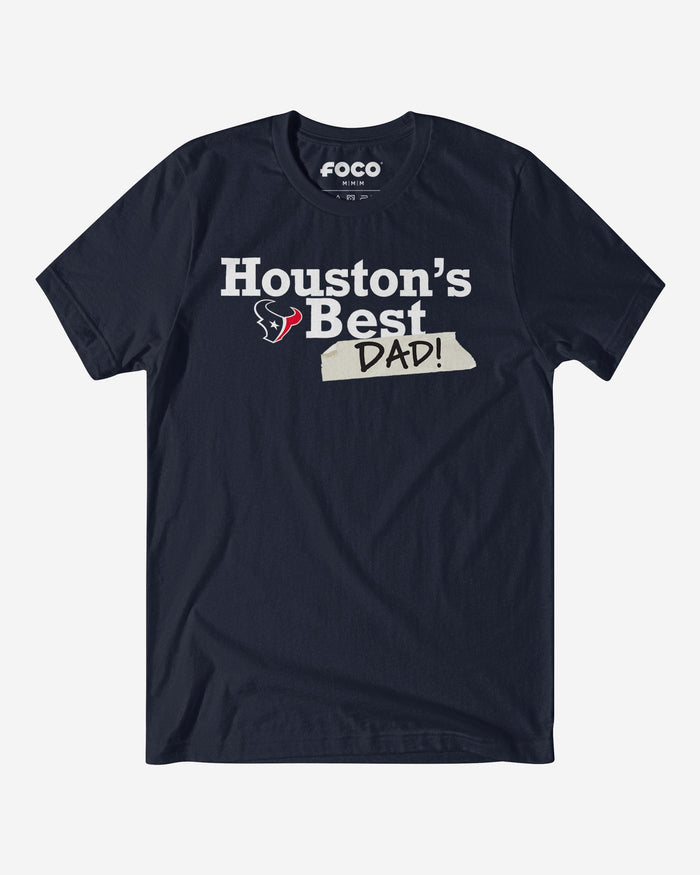 Houston Texans World's Best Dad T-Shirt FOCO S - FOCO.com