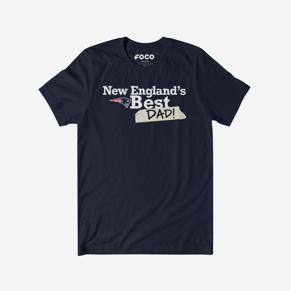 New England Patriots World's Best Dad T-Shirt FOCO S - FOCO.com