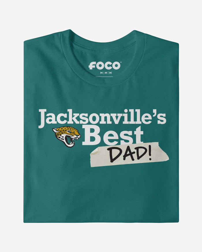 Jacksonville Jaguars World's Best Dad T-Shirt FOCO S - FOCO.com