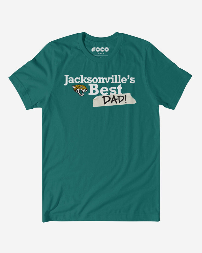 Jacksonville Jaguars World's Best Dad T-Shirt FOCO S - FOCO.com