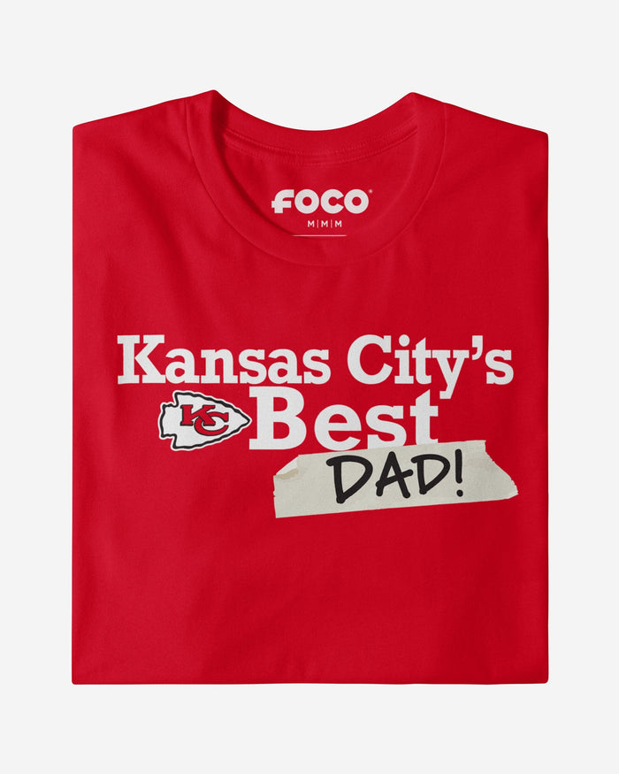 Kansas City Chiefs World's Best Dad T-Shirt FOCO S - FOCO.com