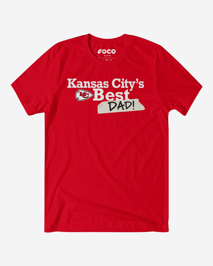 Kansas City Chiefs World's Best Dad T-Shirt FOCO S - FOCO.com