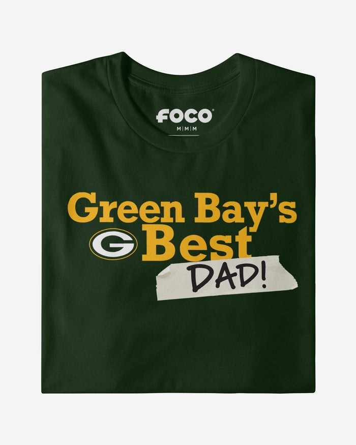 Green Bay Packers World's Best Dad T-Shirt FOCO S - FOCO.com