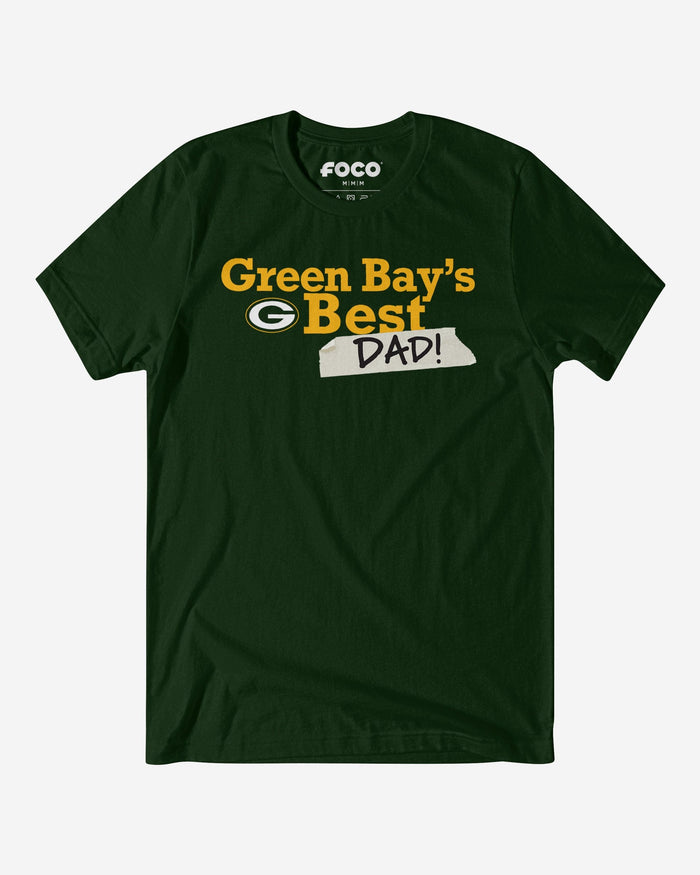 Green Bay Packers World's Best Dad T-Shirt FOCO S - FOCO.com