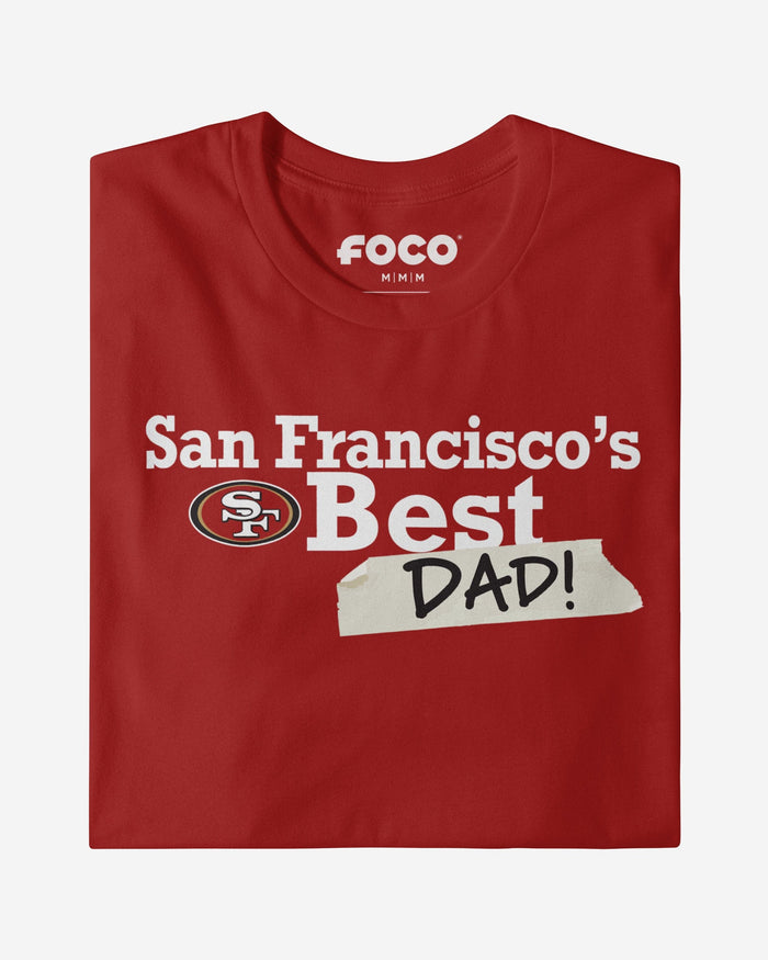 San Francisco 49ers World's Best Dad T-Shirt FOCO S - FOCO.com