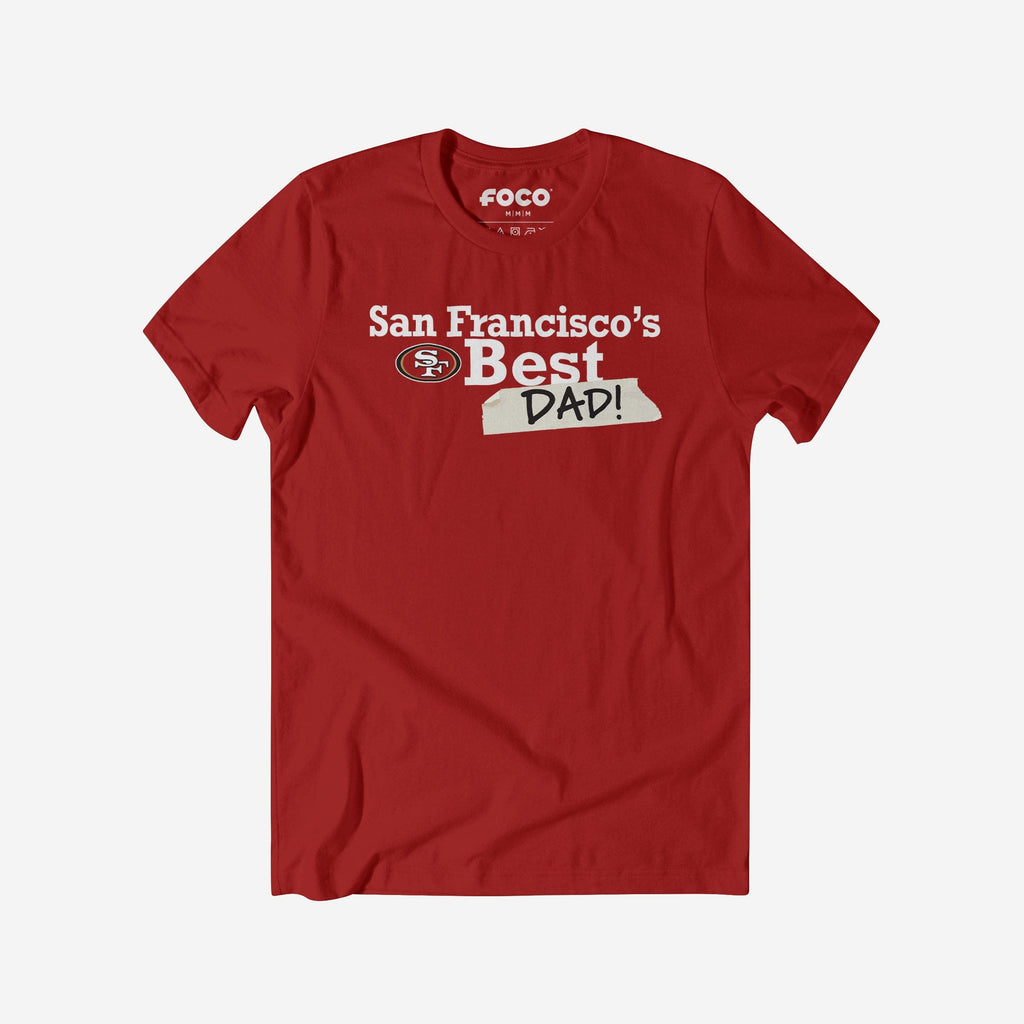 San Francisco 49ers World's Best Dad T-Shirt FOCO S - FOCO.com