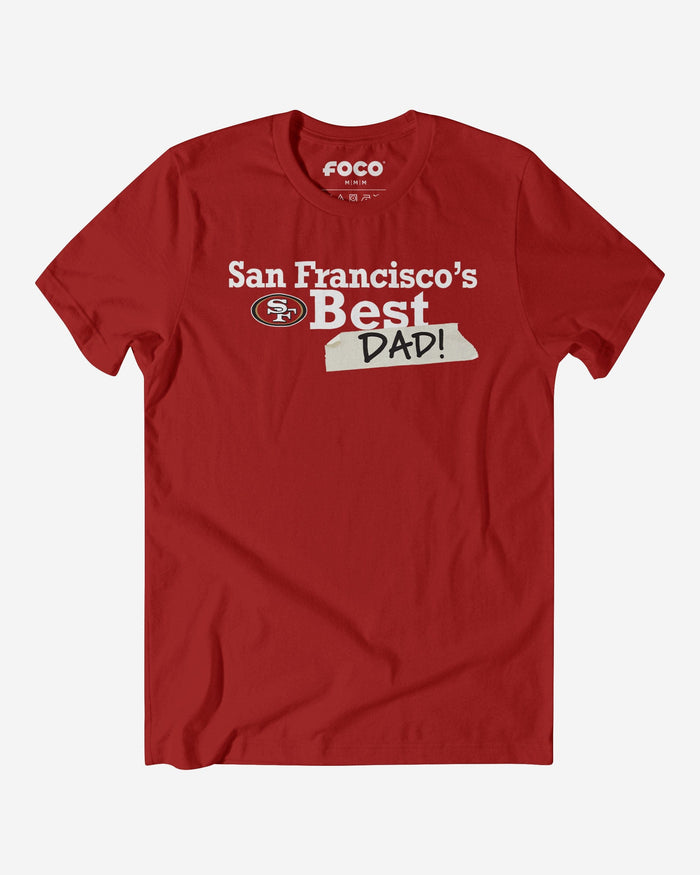 San Francisco 49ers World's Best Dad T-Shirt FOCO S - FOCO.com