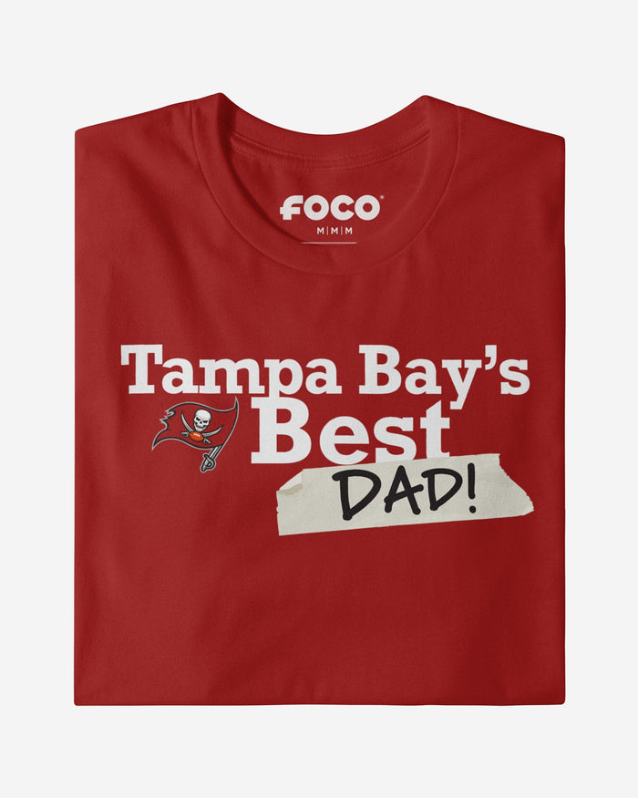 Tampa Bay Buccaneers World's Best Dad T-Shirt FOCO S - FOCO.com